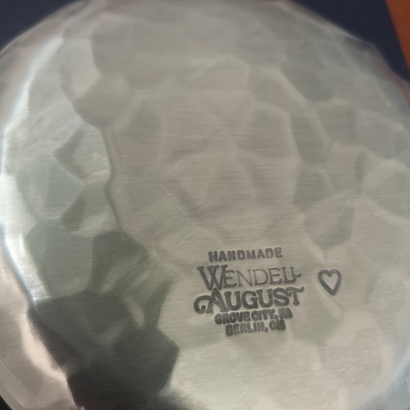 Vintage Wendell August Teacher Tribute Coaster Hand Hammered 4.5" Gift - Picture 4 of 5